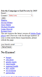 Mobile Screenshot of noexcuse.endpoverty2015.org