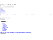 Tablet Screenshot of noexcuse.endpoverty2015.org